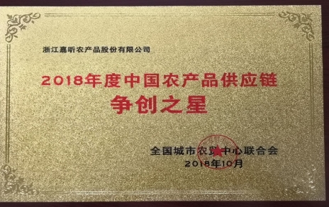 喜報：熱烈祝賀我公司在第三屆中國農(nóng)產(chǎn)品供應鏈大會上喜獲七項重要榮譽！